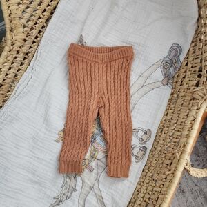 Wild Wawa Cable Knit Leggings in Ginger
